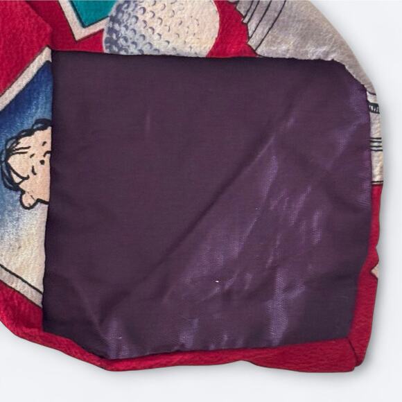 Peanuts Snoopy & Friends Tee Time Golf Themed Men's Neck‎ Tie 100% Silk - Picture 6 of 7